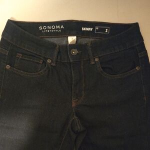 Sonoma Women's Dark Wash Skinny Jeans Size 2